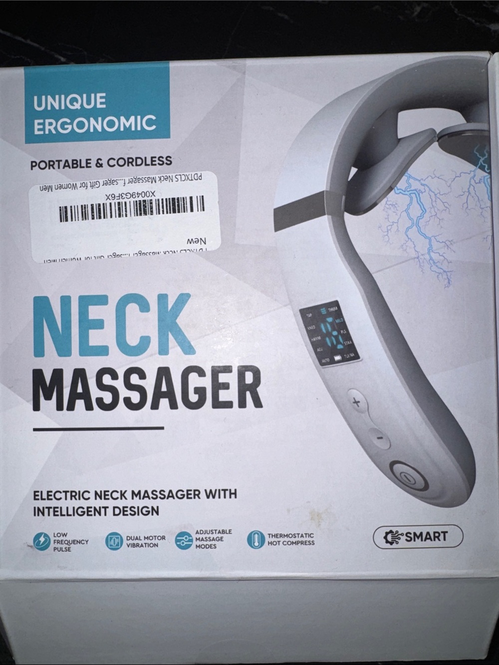 White and Gray Neck Massager